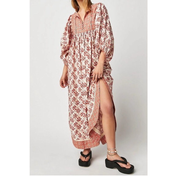 FREE PEOPLE HAZY MAISY MAXI DRESS Woman’s X-Small - Picture 2 of 10